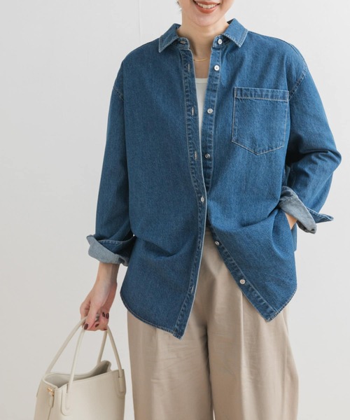 デニムレギュラーカラーシャツ URBAN RESEARCH DOORS URBAN RESEARCH DOORS（アーバンリサーチドアーズ）の「デニム