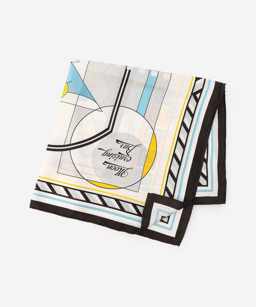 manipuri（マニプリ）の「manipuri | シルクスカーフ カクテル 65×65 WOMEN（バンダナ/スカーフ・レディース・ブラック系その他/ブルー系その他・ONE）」の3枚目の写真