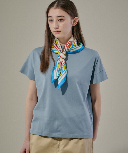 manipuri（マニプリ）の「manipuri | シルクスカーフ カクテル 65×65 WOMEN（バンダナ/スカーフ・レディース・ブラック系その他/ブルー系その他・ONE）」の7枚目の写真