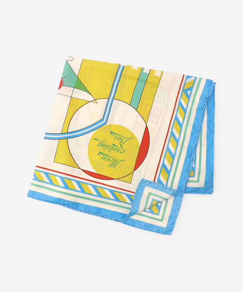 manipuri（マニプリ）の「manipuri | シルクスカーフ カクテル 65×65 WOMEN（バンダナ/スカーフ・レディース・ブラック系その他/ブルー系その他・ONE）」の8枚目の写真