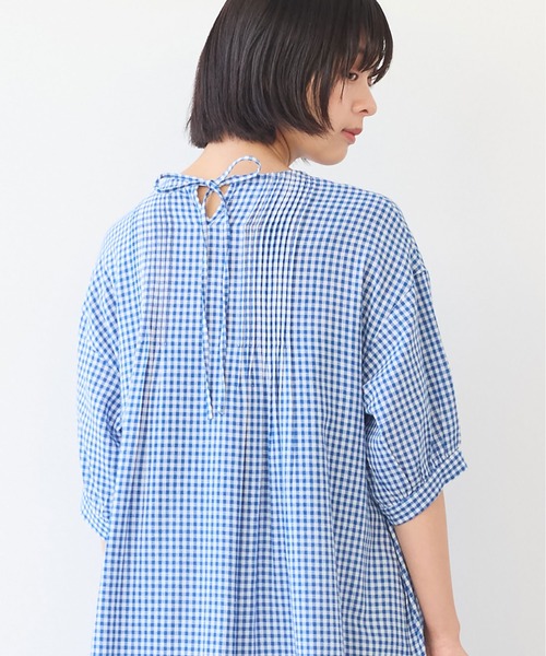 △gingham pin tuck ワンピース（ワンピース）｜bulle de savon