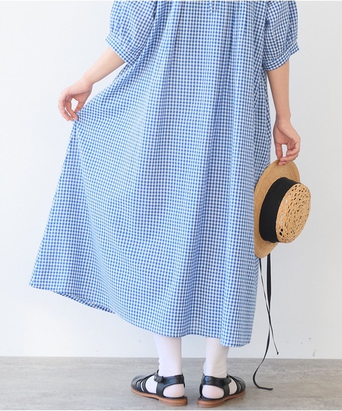 bulle de savon ワンピース AMBIDEX Store △〇 ドット刺繍 ワンピース(F クロ): bulle de savon