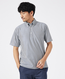 ABAHOUSE GRAY | トリコットサッカー ボタンダウン ポロシャツ(ポロシャツ)