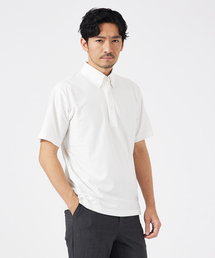 トリコットサッカー ボタンダウン ポロシャツ