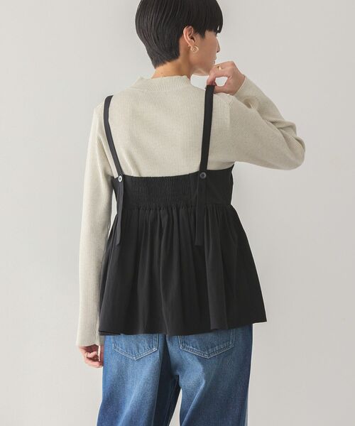 AMERICAN HOLIC（アメリカンホリック）の「ティアードキャミ（キャミソール・レディース・ブラック・L/M）」の3枚目の写真