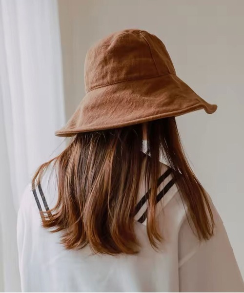 ammy.（エイミードット）の「【 ammy. / エイミードット 】 ワイド リム ハット（ハット・レディース・アイボリー/ブラック/ブラウン・FREE）」の5枚目の写真