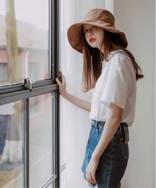 ammy.（エイミードット）の「【 ammy. / エイミードット 】 ワイド リム ハット（ハット・レディース・アイボリー/ブラック/ブラウン・FREE）」の6枚目の写真