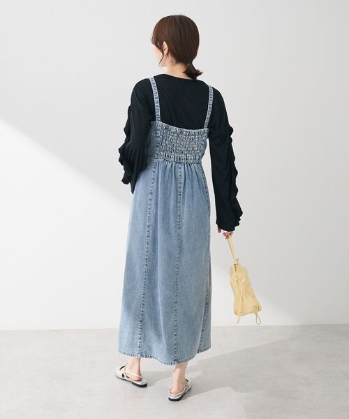 ELENCARE DUE（エレンカーレデュエ）の「・ELENCARE DUE デニムW-ZIPジャンスカ（ジャンパースカート・レディース・ブラック/インディゴブルー/ライトインディゴブルー・FREE）」の11枚目の写真