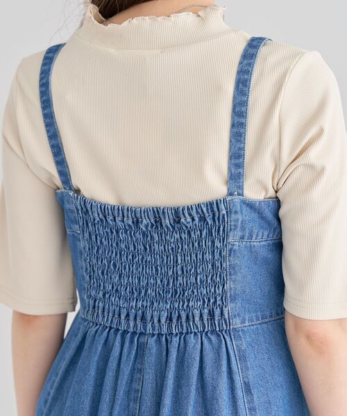 ELENCARE DUE（エレンカーレデュエ）の「・ELENCARE DUE デニムW-ZIPジャンスカ（ジャンパースカート・レディース・ブラック/インディゴブルー/ライトインディゴブルー・FREE）」の19枚目の写真