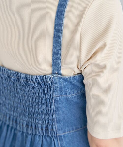 ELENCARE DUE（エレンカーレデュエ）の「・ELENCARE DUE デニムW-ZIPジャンスカ（ジャンパースカート・レディース・ブラック/インディゴブルー/ライトインディゴブルー・FREE）」の21枚目の写真
