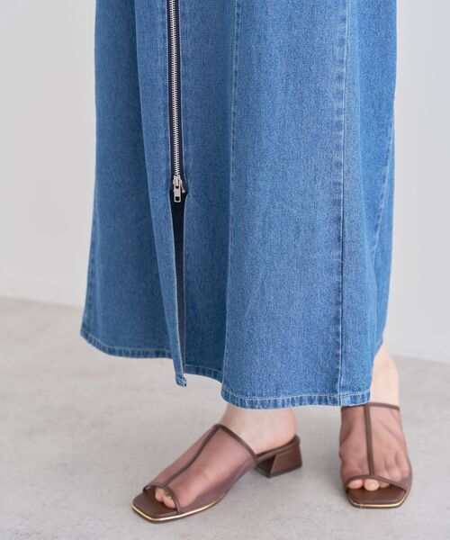 ELENCARE DUE（エレンカーレデュエ）の「・ELENCARE DUE デニムW-ZIPジャンスカ（ジャンパースカート・レディース・ブラック/インディゴブルー/ライトインディゴブルー・FREE）」の22枚目の写真