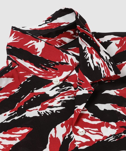 TAKAHIROMIYASHITATheSoloIst.（タカヒロミヤシタザソロイスト）の「hawaiian shirt.(tiger camouflage)（シャツ/ブラウス・メンズ・グリーン系その他/ブルー系その他/ブラック×ホワイト/レッド系その他/イエロー×ブラック/オレンジ系その他・48/46）」の9枚目の写真