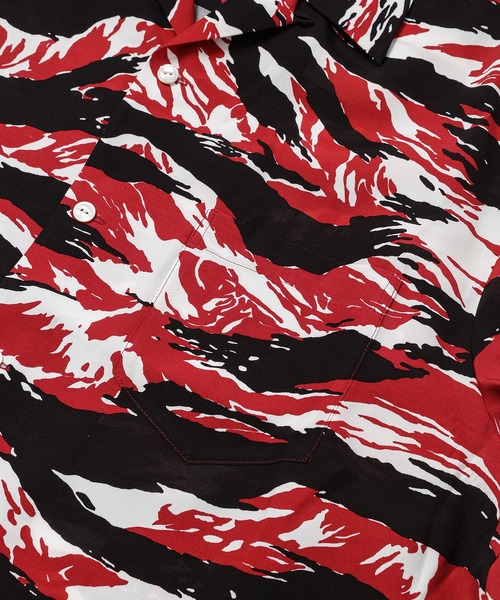 TAKAHIROMIYASHITATheSoloIst.（タカヒロミヤシタザソロイスト）の「hawaiian shirt.(tiger camouflage)（シャツ/ブラウス・メンズ・グリーン系その他/ブルー系その他/ブラック×ホワイト/レッド系その他/イエロー×ブラック/オレンジ系その他・48/46）」の11枚目の写真