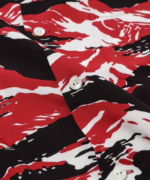 TAKAHIROMIYASHITATheSoloIst.（タカヒロミヤシタザソロイスト）の「hawaiian shirt.(tiger camouflage)（シャツ/ブラウス・メンズ・グリーン系その他/ブルー系その他/ブラック×ホワイト/レッド系その他/イエロー×ブラック/オレンジ系その他・48/46）」の12枚目の写真