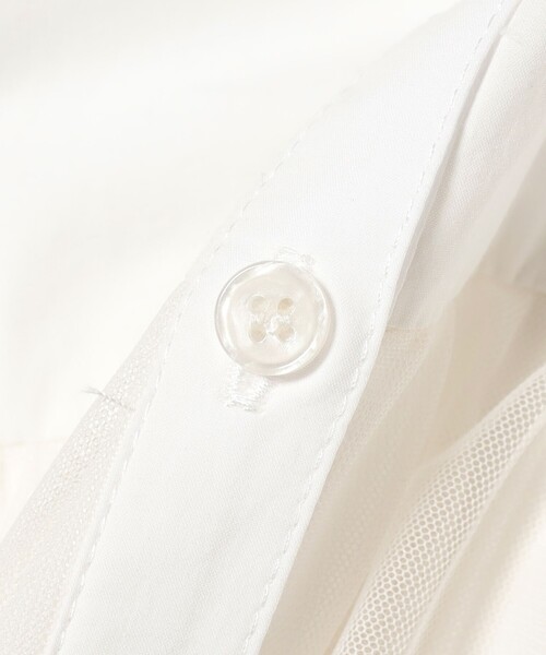 raybeams シアーティアードクロップシャツ 新品 シアー ティアード クロップド シャツ（シャツ/ブラウス）｜Ray