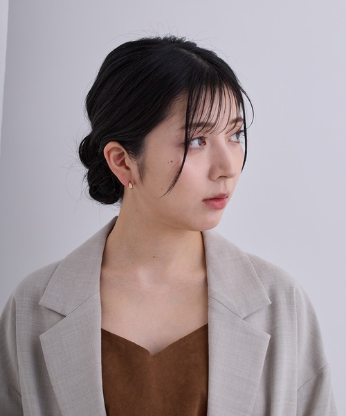 CALIN STANDARD(カリンスタンダード)の「◆金属アレルギー対応◆◆made in japan◆【痛くない】【落ちにくい】【ストレスフリーな着け心地】ドロップ ミニループフィットイヤリング(イヤリング・レディース・ゴールド/ピンクゴールド/シルバー・FREE)」の7枚目の写真