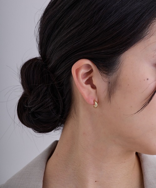 CALIN STANDARD(カリンスタンダード)の「◆金属アレルギー対応◆◆made in japan◆【痛くない】【落ちにくい】【ストレスフリーな着け心地】ドロップ ミニループフィットイヤリング(イヤリング・レディース・ゴールド/ピンクゴールド/シルバー・FREE)」の8枚目の写真