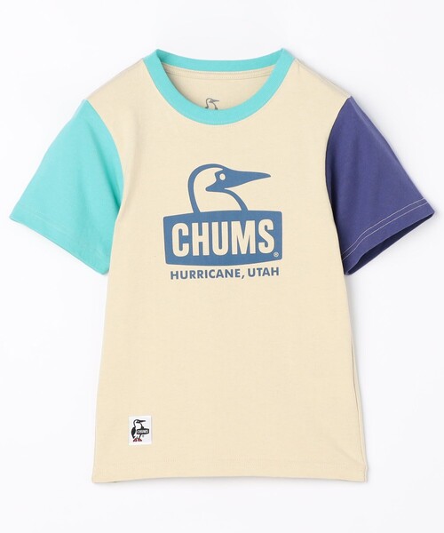 FREAK'S STORE（フリークスストア）の「CHUMS/チャムス 限定展開 キッズ ブービーフェイスTシャツ / Kids Booby Face T-Shirt / CH21-1281（Tシャツ/カットソー・キッズ・ベージュ/ネイビー/パープル/グリーン/ホワイト・SMALL/MEDIUM/LARGE/X-LARGE）」の5枚目の写真