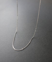 TEN. | SILVER925 フラットケーブルチェーンネックレス 50cm(ネックレス)