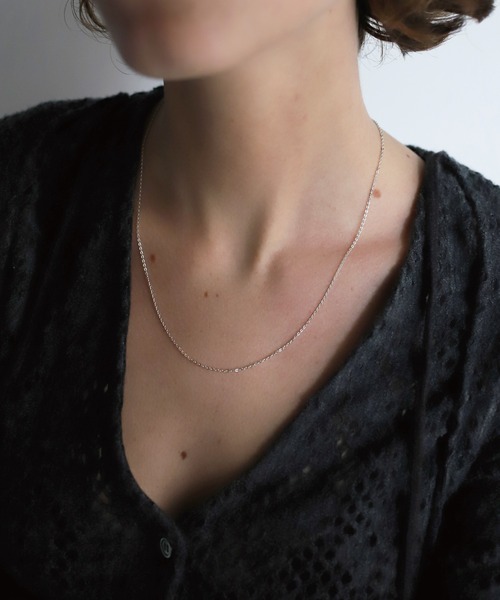 TEN.(テン)の「SILVER925 フラットケーブルチェーンネックレス 50cm(ネックレス・レディース・シルバー・FREE)」の1枚目の写真