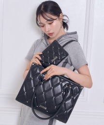 ANDGEEBEE | ビジューキルティングトートバッグ(トートバッグ)