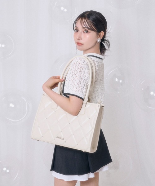 【LUXURY ITEM】ビジューキルティングバッグ LUXURY ITEM】ビジューキルティングバッグRANDA公式サイト