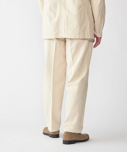 SHIPS(シップス)の「Southwick: Gate Label コットン シルク 1プリーツ パンツ(その他パンツ・メンズ・ナチュラル・MEDIUM/LARGE)」の3枚目の写真