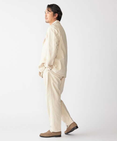 SHIPS(シップス)の「Southwick: Gate Label コットン シルク 1プリーツ パンツ(その他パンツ・メンズ・ナチュラル・MEDIUM/LARGE)」の6枚目の写真