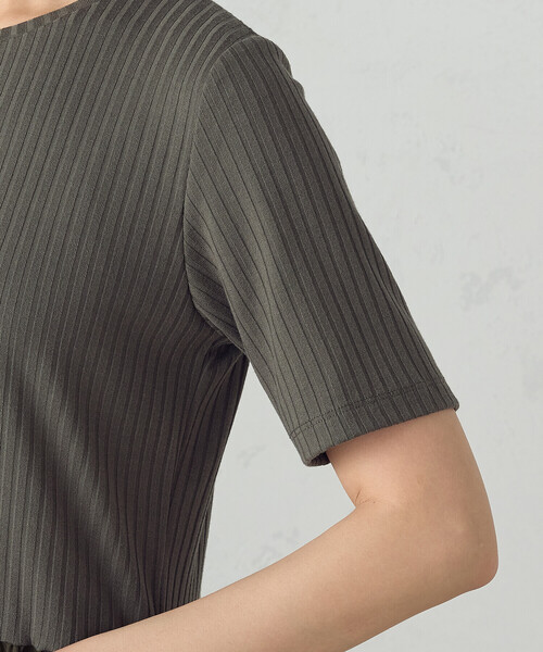 COMME CA ISM（コムサイズム）の「バルーンシルエットに変更できる！コンビワンピース（ワンピース・レディース・ブラック/ネイビー/カーキ・MEDIUM/LARGE）」の4枚目の写真