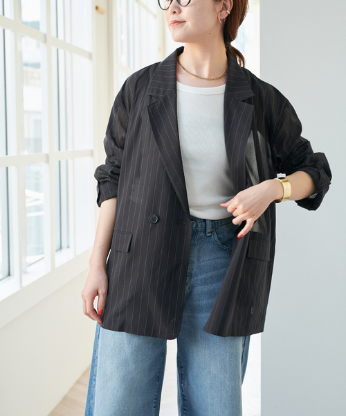 Spick and Span ドライシアークロス2Bジャケット ドライシアークロス2Bジャケット | スピック＆スパン(Spick and