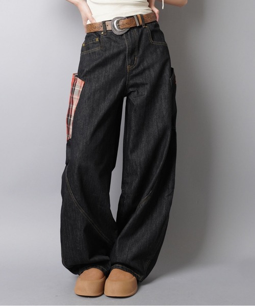 EZKATON正規品★25SS★ANGLE バルーンワイドデニムパンツ ビッグワイドバルーンデニムパンツ | ファッション通販サイト NUGU