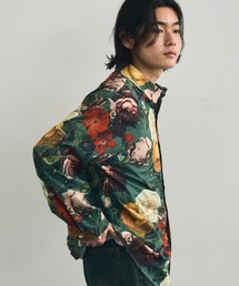 Flower pattern regular collar long sleeve shirt / フラワーパターンレギュラーカラーロングスリーブシャツ