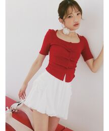 RESEXXY | センタータックショートスリーブトップス(Tシャツ/カットソー)