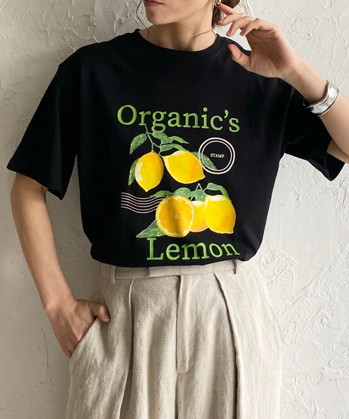 She's Closet(シーズクローゼット)の「オーバーサイズ半袖ロゴフォトプリントTシャツ(Tシャツ/カットソー・レディース・ブラック系その他2/ホワイト系その他/ホワイト系その他2/ブラック系その他/ブラック/ホワイト・FREE)」の5枚目の写真