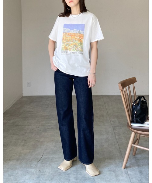 She's Closet(シーズクローゼット)の「オーバーサイズ半袖ロゴフォトプリントTシャツ(Tシャツ/カットソー・レディース・ブラック系その他2/ホワイト系その他/ホワイト系その他2/ブラック系その他/ブラック/ホワイト・FREE)」の14枚目の写真