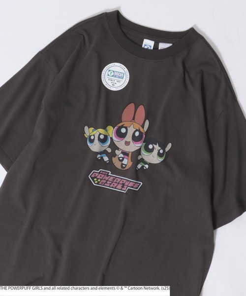 DISCUS ATHLETIC(ディスカス アスレチック)の「THE POWERPUFF GIRLS(パワーパフ ガールズ)キャラクタープリントTシャツ レディース メンズ ユニセックス(Tシャツ/カットソー・レディース・ホワイト/ブラック系その他/ブラック系その他2/ホワイト系その他・L/M)」の3枚目の写真