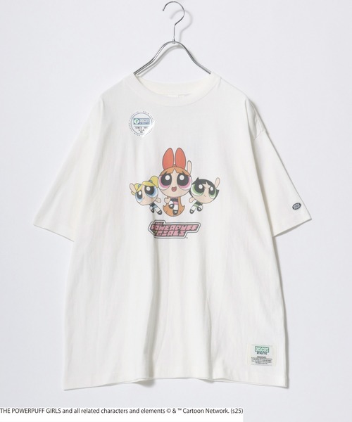 DISCUS ATHLETIC(ディスカス アスレチック)の「THE POWERPUFF GIRLS(パワーパフ ガールズ)キャラクタープリントTシャツ レディース メンズ ユニセックス(Tシャツ/カットソー・レディース・ホワイト/ブラック系その他/ブラック系その他2/ホワイト系その他・L/M)」の21枚目の写真