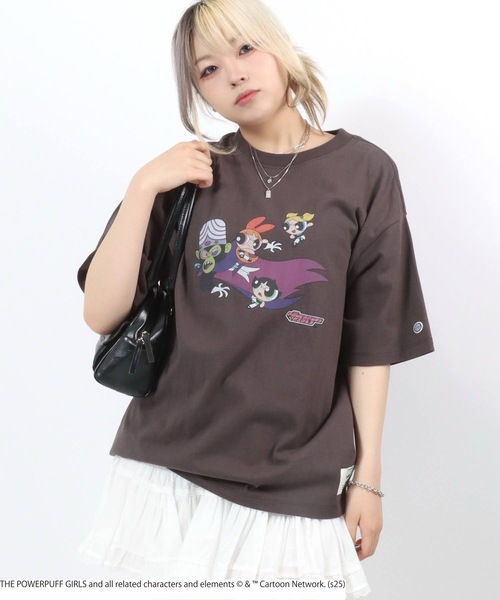 DISCUS ATHLETIC(ディスカス アスレチック)の「THE POWERPUFF GIRLS(パワーパフ ガールズ)キャラクタープリントTシャツ レディース メンズ ユニセックス(Tシャツ/カットソー・レディース・ホワイト/ブラック系その他/ブラック系その他2/ホワイト系その他・L/M)」の17枚目の写真