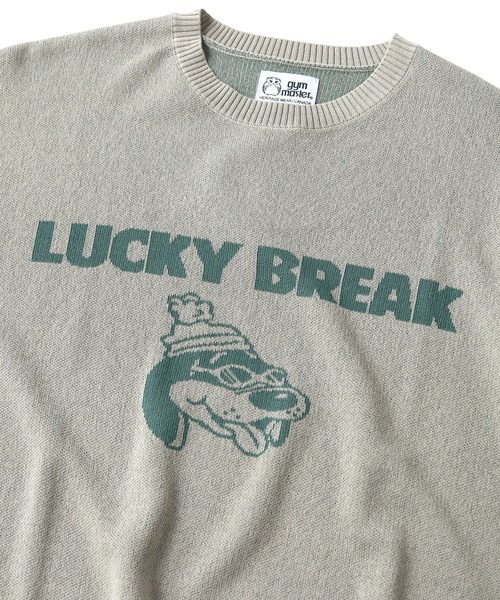 ジムマスター サマーニット メンズ ジャガードニットLUCKY BREAK Tee 半袖 レディース トップス アパレル クルーネック サマーセーター プルオーバー G521737 01 ジムマスター サマーニット メンズ ジャガードニットLUCKY BREAK