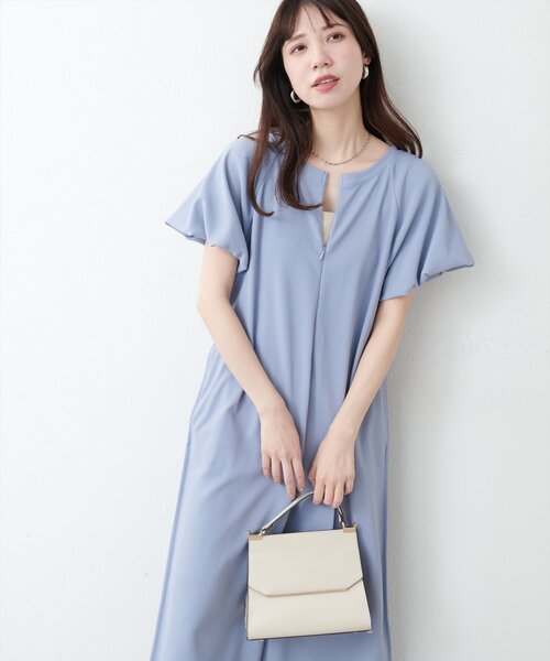 セール】【mamamo】osono楽ちん2WAYリップルワンピース（ワンピース