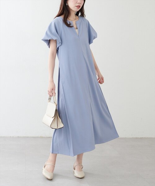 セール】【mamamo】osono楽ちん2WAYリップルワンピース（ワンピース