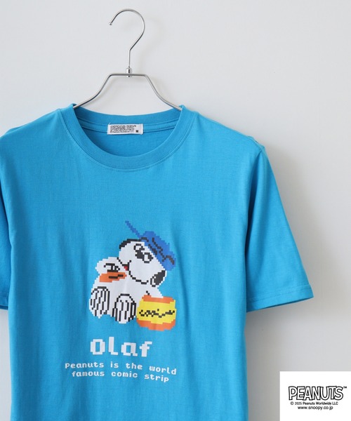 PEANUTS(ピーナッツ)の「PEANUTS ピクセルプリント天竺半袖Tシャツ(Tシャツ/カットソー・メンズ・ブラック系1/エメラルド/グレー系その他/ブラック/ライトオレンジ系/ピンク系/杢グレー/ローズ/ブラック系/ネイビー/ライトグリーン/グリーン・L/M/S/LL)」の9枚目の写真