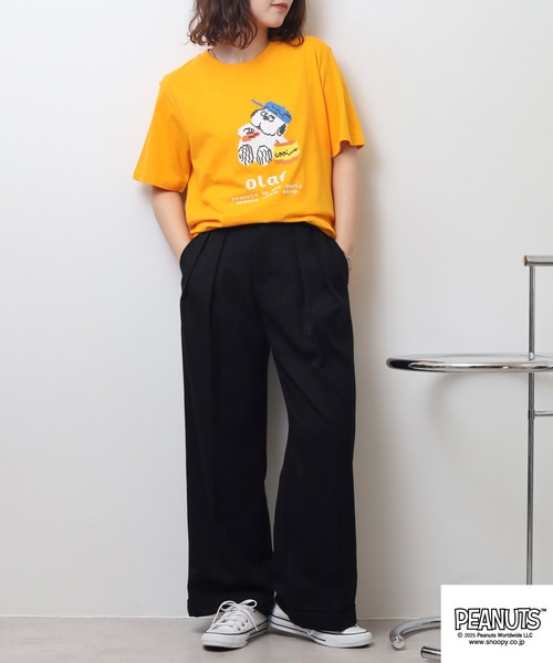 PEANUTS(ピーナッツ)の「PEANUTS ピクセルプリント天竺半袖Tシャツ(Tシャツ/カットソー・メンズ・ブラック系1/エメラルド/グレー系その他/ブラック/ライトオレンジ系/ピンク系/杢グレー/ローズ/ブラック系/ネイビー/ライトグリーン/グリーン・L/M/S/LL)」の18枚目の写真