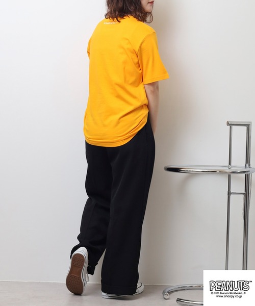 PEANUTS(ピーナッツ)の「PEANUTS ピクセルプリント天竺半袖Tシャツ(Tシャツ/カットソー・メンズ・ブラック系1/エメラルド/グレー系その他/ブラック/ライトオレンジ系/ピンク系/杢グレー/ローズ/ブラック系/ネイビー/ライトグリーン/グリーン・L/M/S/LL)」の19枚目の写真