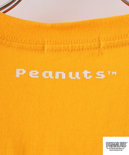 PEANUTS(ピーナッツ)の「PEANUTS ピクセルプリント天竺半袖Tシャツ(Tシャツ/カットソー・メンズ・ブラック系1/エメラルド/グレー系その他/ブラック/ライトオレンジ系/ピンク系/杢グレー/ローズ/ブラック系/ネイビー/ライトグリーン/グリーン・L/M/S/LL)」の13枚目の写真