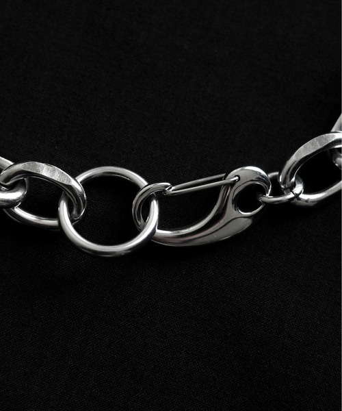 CHOOKE シルバー リング フック アンティーク ビーズネックレス 60cm