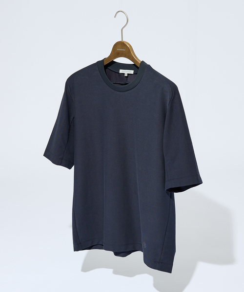 DESIGNWORKS(デザインワークス)の「【接触冷感 / COVEROSS(R) 】ハンマースリーブ Tシャツ / セットアップ対応(Tシャツ/カットソー・メンズ・ホワイト/ブラック/カーキ/ネイビー/スミクロ/オフホワイト・46/48/50)」の1枚目の写真