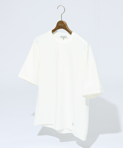 DESIGNWORKS(デザインワークス)の「【接触冷感 / COVEROSS(R) 】ハンマースリーブ Tシャツ / セットアップ対応(Tシャツ/カットソー・メンズ・ホワイト/ブラック/カーキ/ネイビー/スミクロ/オフホワイト・46/48/50)」の3枚目の写真