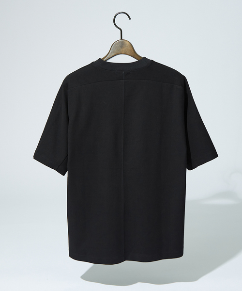 DESIGNWORKS(デザインワークス)の「【接触冷感 / COVEROSS(R) 】ハンマースリーブ Tシャツ / セットアップ対応(Tシャツ/カットソー・メンズ・ホワイト/ブラック/カーキ/ネイビー/スミクロ/オフホワイト・46/48/50)」の12枚目の写真