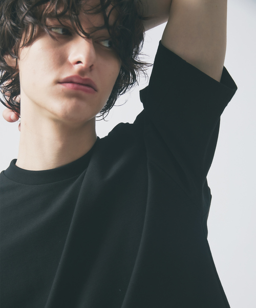 DESIGNWORKS(デザインワークス)の「【接触冷感 / COVEROSS(R) 】ハンマースリーブ Tシャツ / セットアップ対応(Tシャツ/カットソー・メンズ・ホワイト/ブラック/カーキ/ネイビー/スミクロ/オフホワイト・46/48/50)」の15枚目の写真
